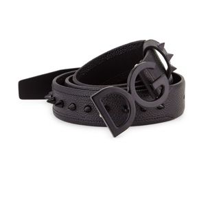 Dolce & Gabbana Leather Spiked Belt NEW NEVER USED